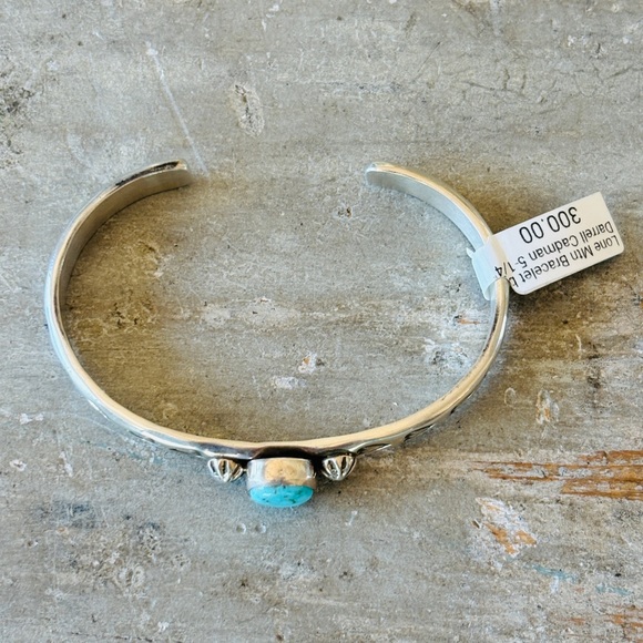 ♥️ Navajo ♥️ Darrell Cadman Sterling Silver & Turquoise Hearts Cuff - Picture 9 of 15